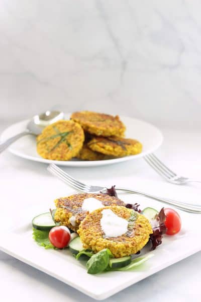 Spicy Lentil Cauliflower Falafel Cakes | Craving Something Healthy