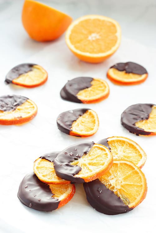 Dark Chocolate-Covered Candied Orange Slices