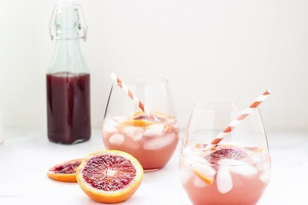 Sparkling Spiced Blood Orange Shrub | Craving Something Healthy