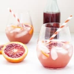 Sparkling Spiced Blood Orange Shrub | Craving Something Healthy