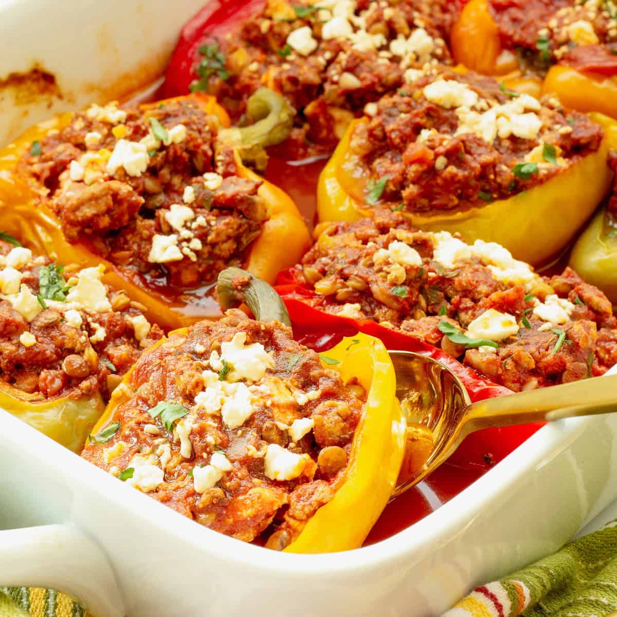 Ground Turkey Stuffed Peppers