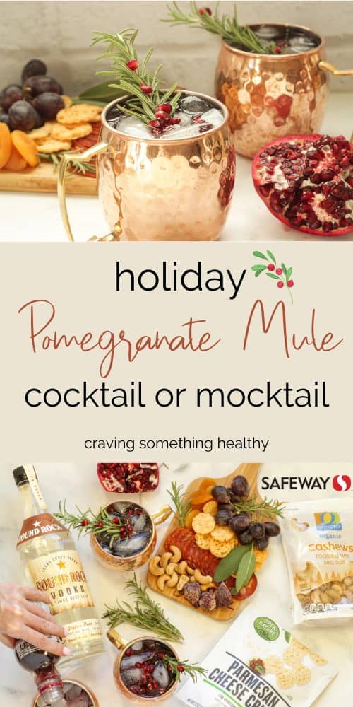 Christmas Moscow Mule With Pomegranate - Chelsea Dishes