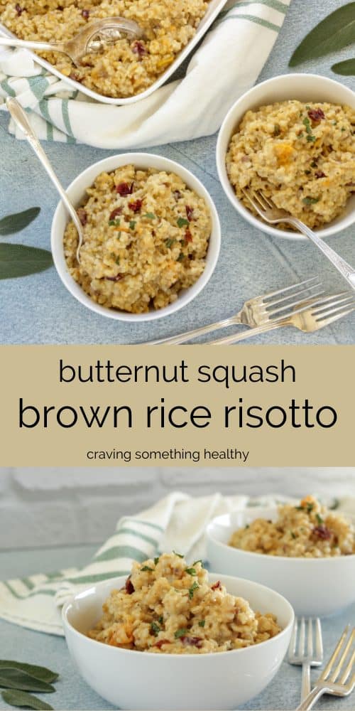 Butternut Squash Brown Rice Risotto | Craving Something Healthy