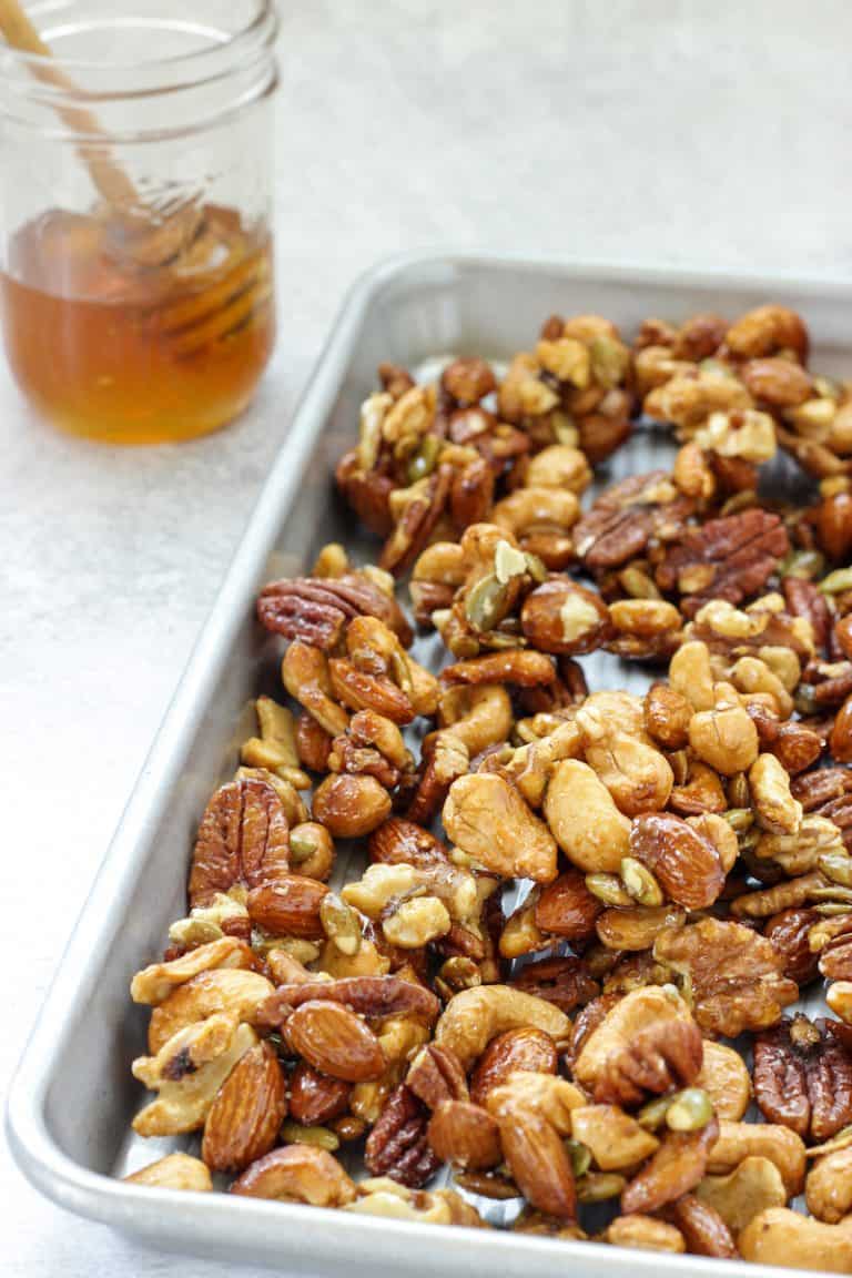 Hot Honey Roasted Nut Clusters
