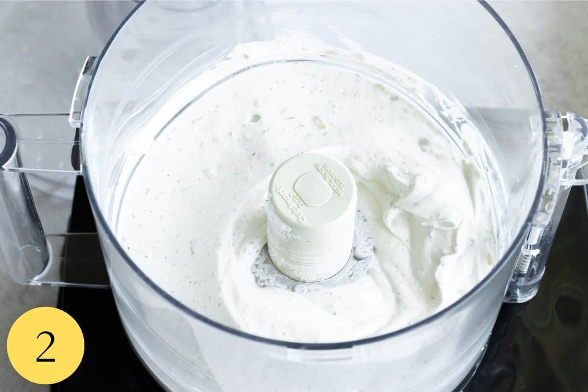 whipped feta dip step two.