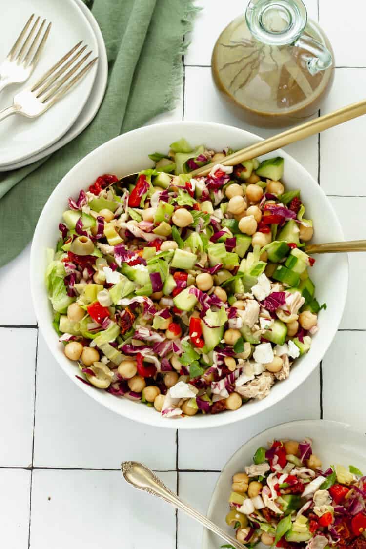 Mediterranean Chopped Salad - Eat Yourself Skinny