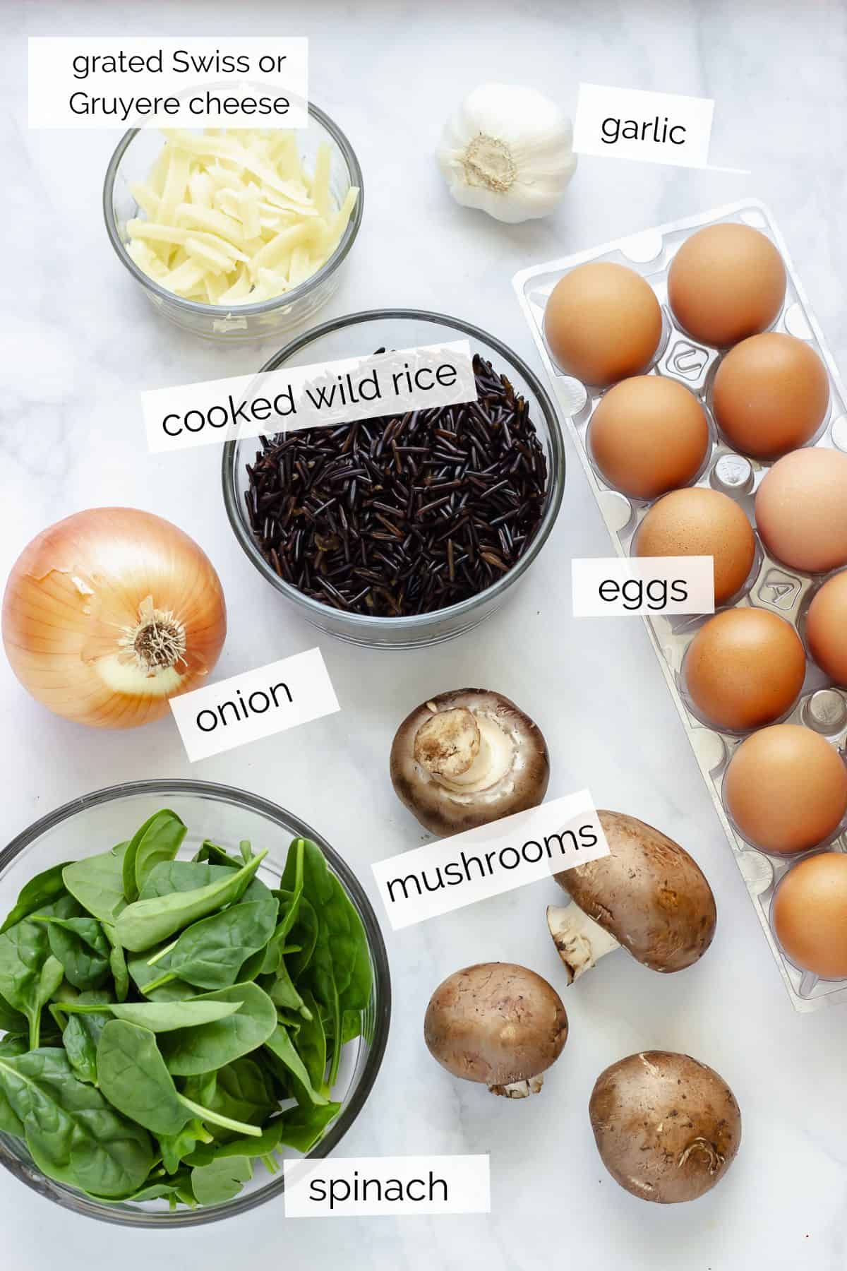 ingredients needed to make egg muffin cups